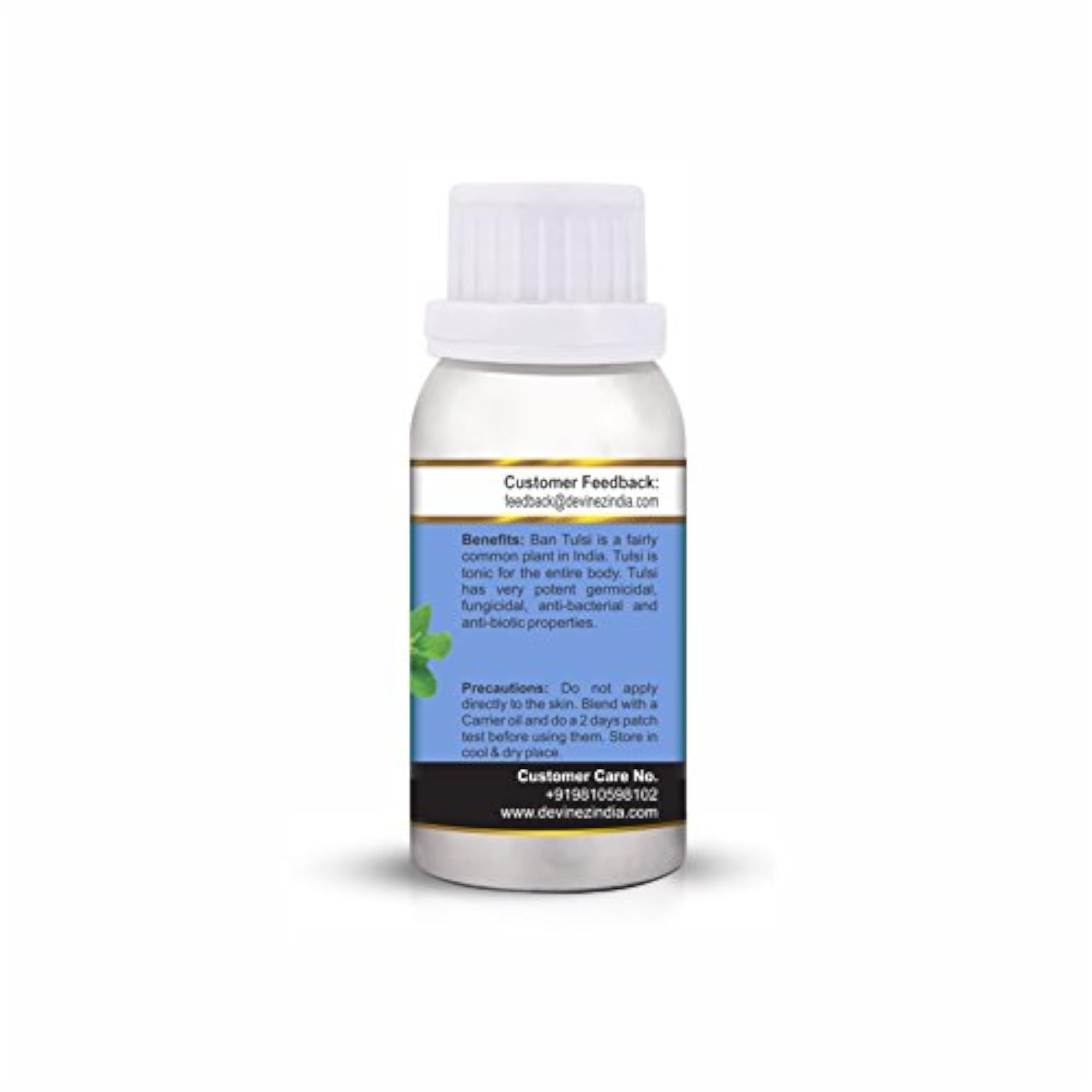 Ban Tulsi Cold-Pressed Oil, 100% Pure Natural